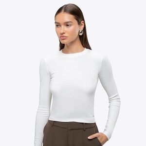 CUTS Long Sleeve Tomboy Tee white S